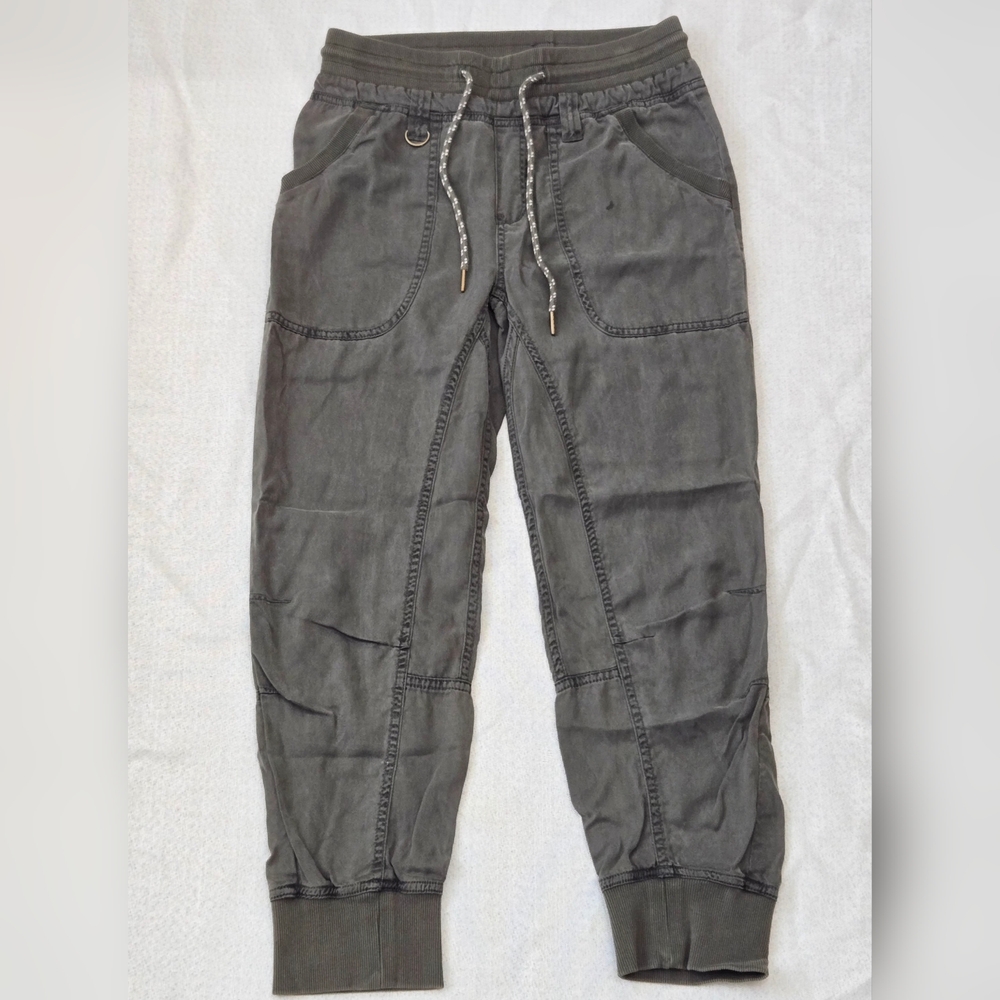 Pilcro By Anthropologie Pants Women XS Green Drawcord Gym Mallory Lounger Jogger